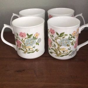 Mandarin by Sadler bone China mugs vintage set 4